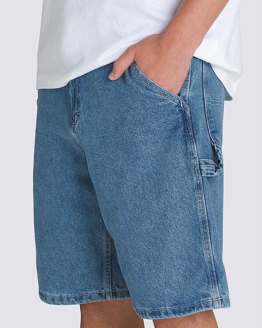 Drill Chore Loose Demin Shorts - Stone Wash - Image 5
