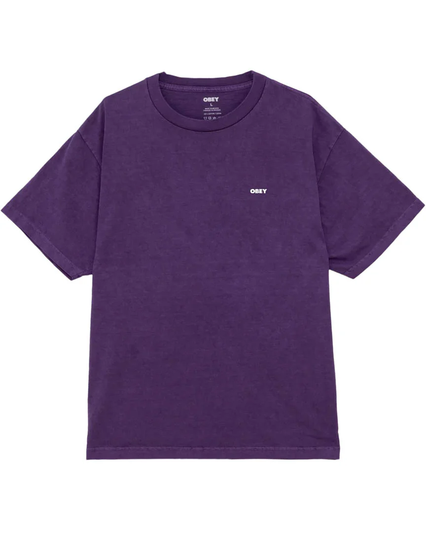 Obey Bold Icon Face T-Shirt - Pigment Purple - Image 2