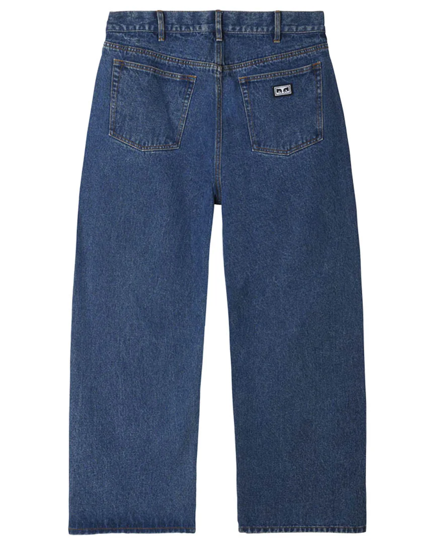 Bigwig Baggy Denim Jeans - Stone Wash Indigo - Image 2