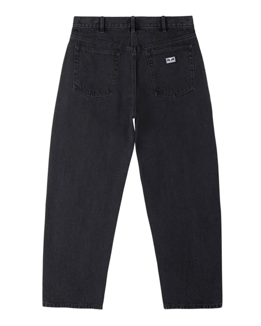 Bigwig Baggy Denim Jeans - Faded Black - Image 2