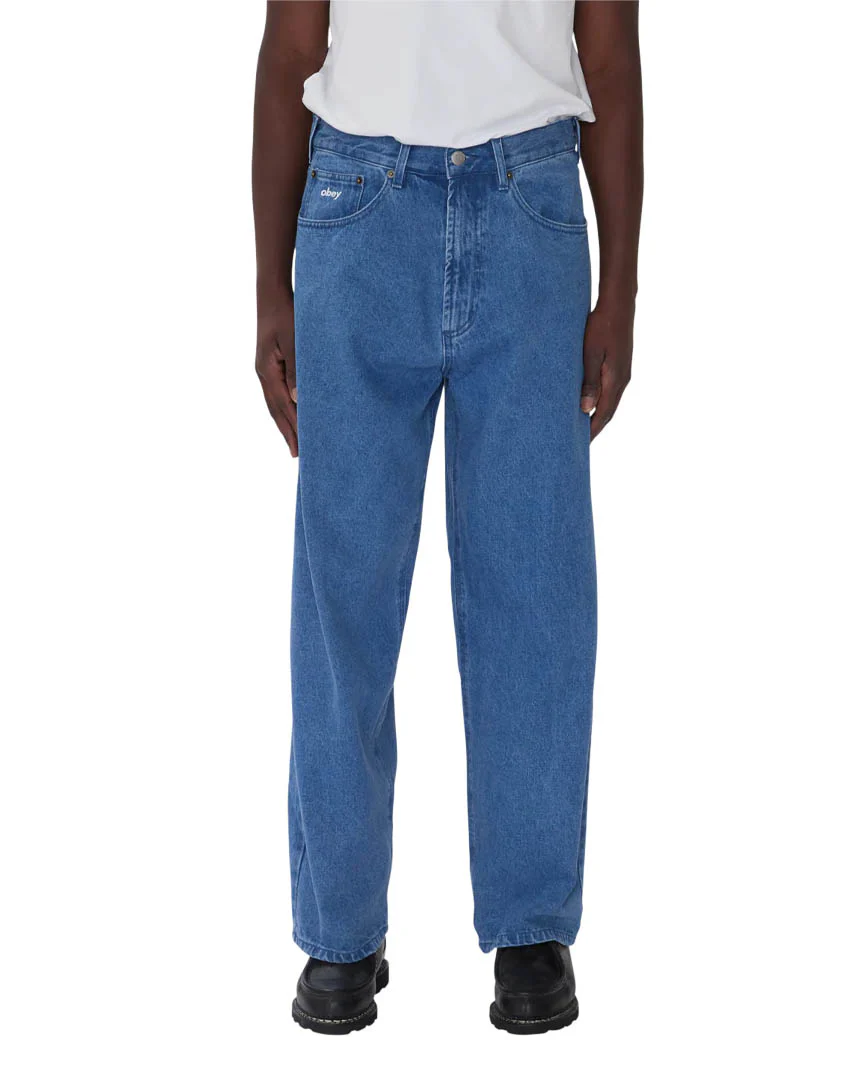 Bigwig Baggy Denim Jeans - Light Indigo - Image 3
