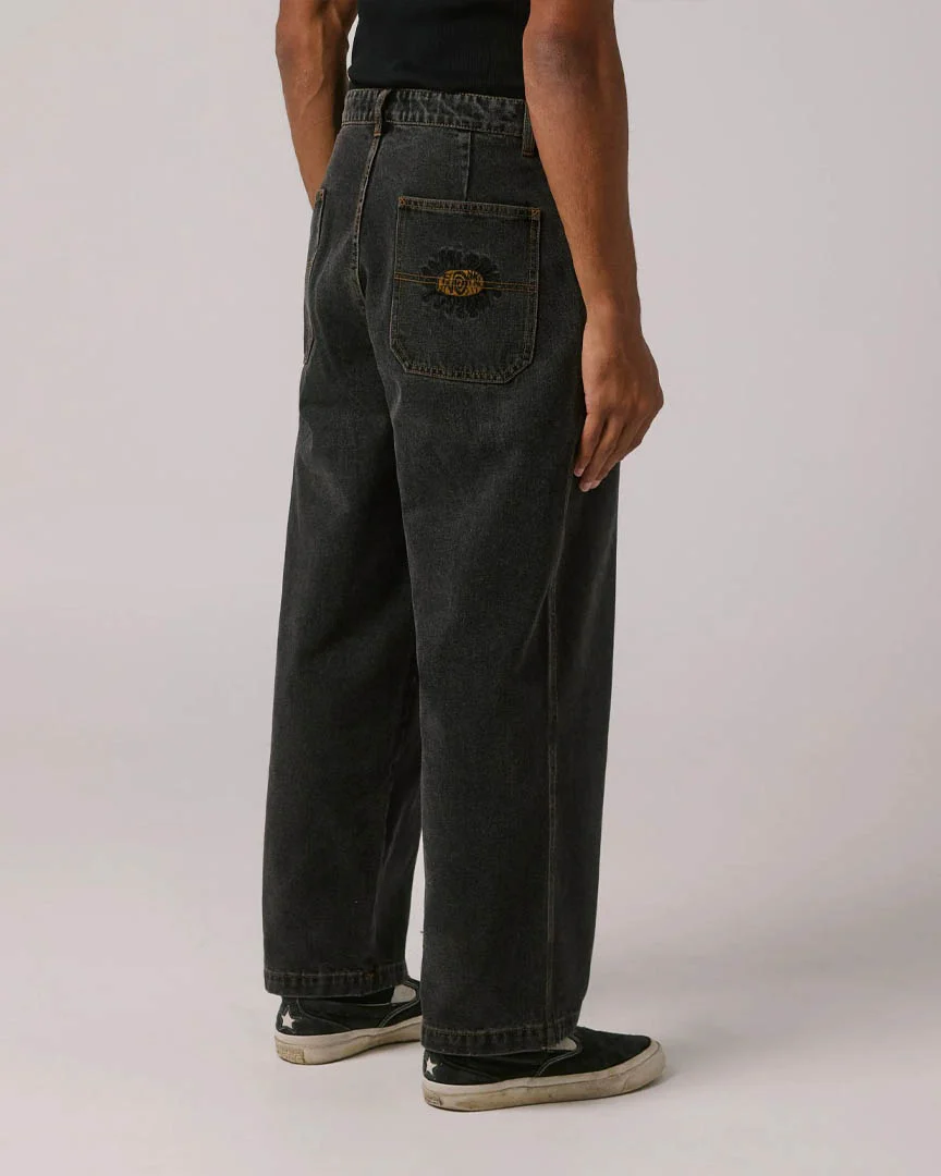 Reynolds Denim Jeans - Washed Black - Image 4