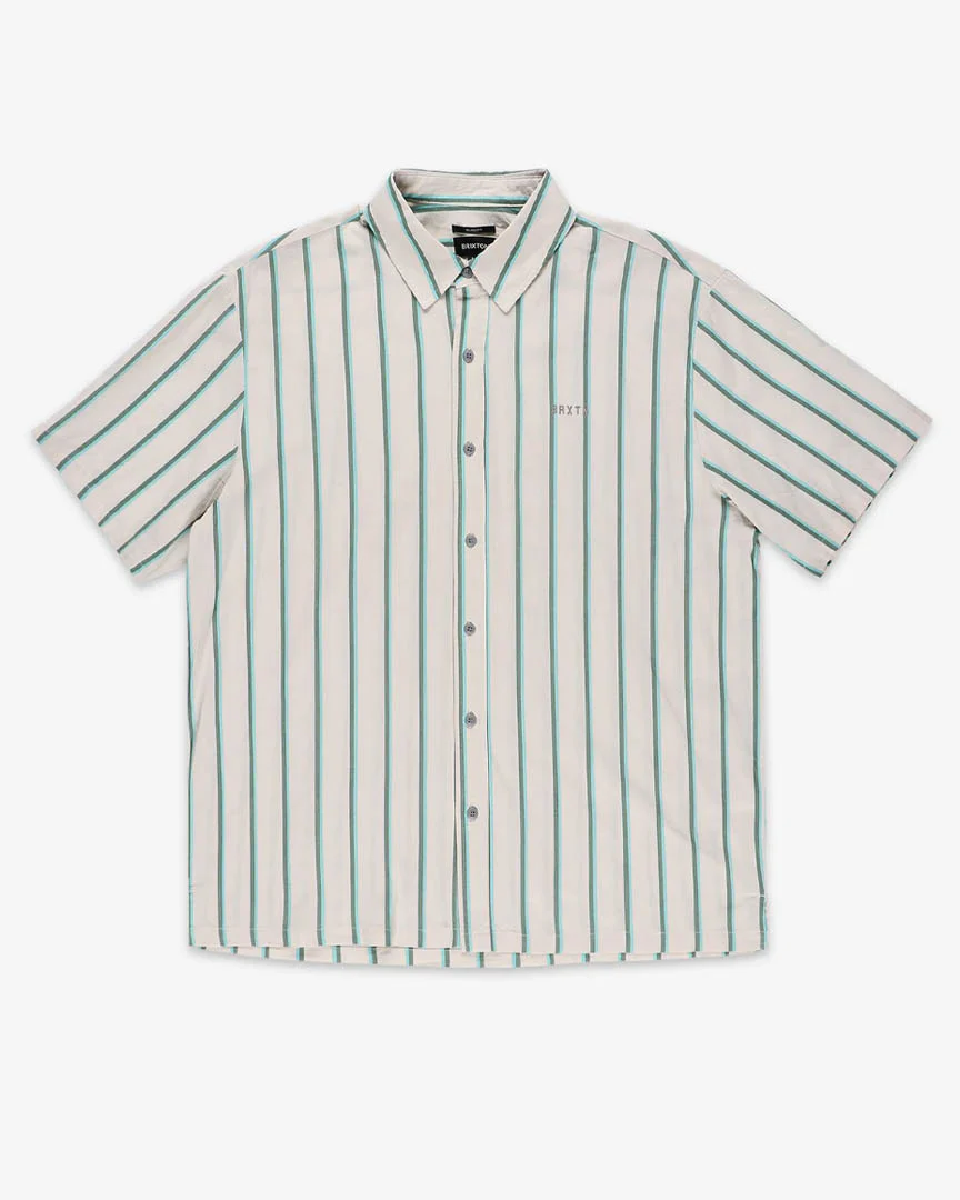 Cru Stripe Shirt - Beige/Pine Needle