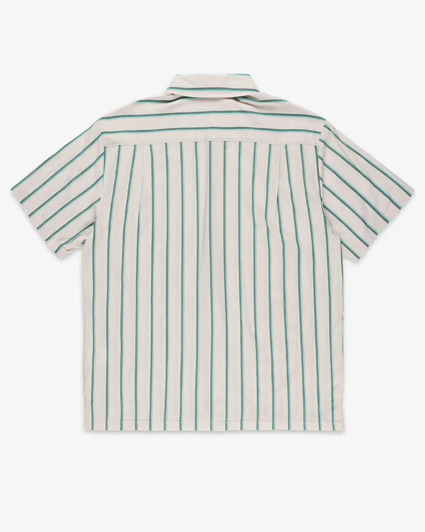 Cru Stripe Shirt - Beige/Pine Needle - Image 2