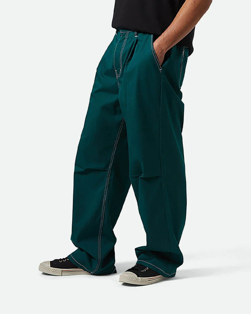 Baggy Skate Pants - Deep Emerald - Image 2