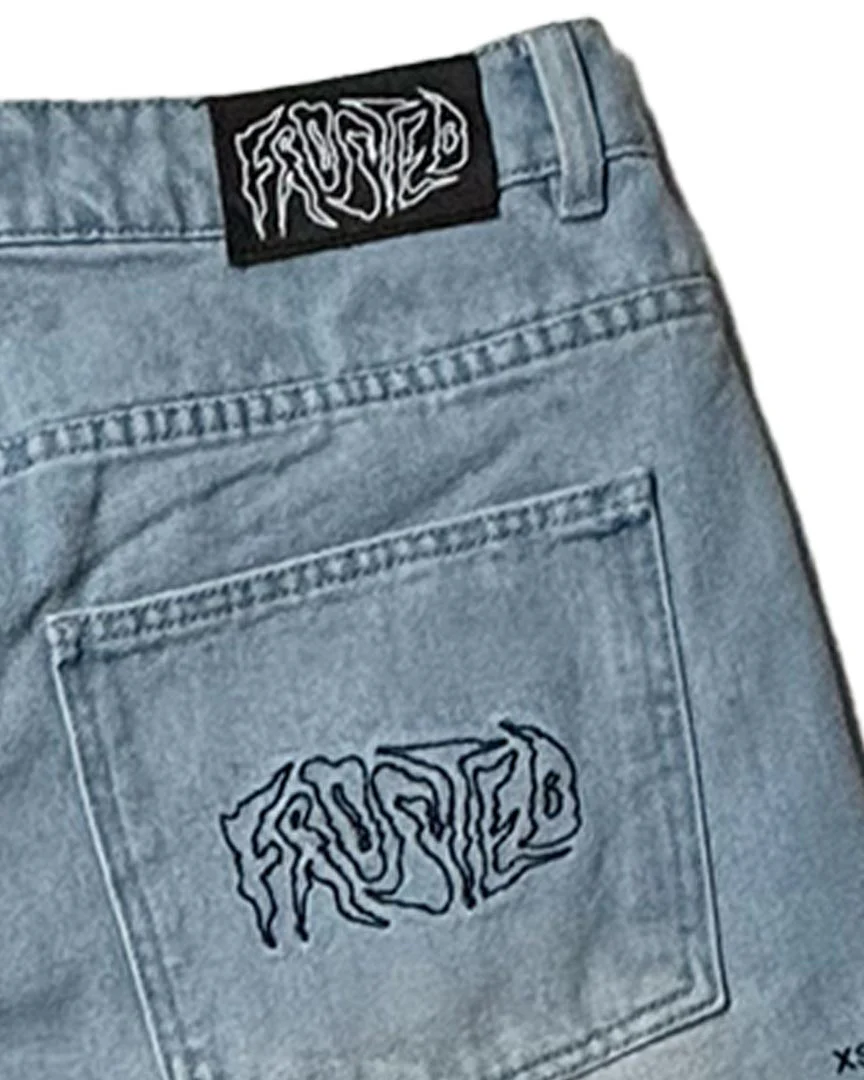 Wavy Baggy Shorts - Sunfaded Blue - Image 3