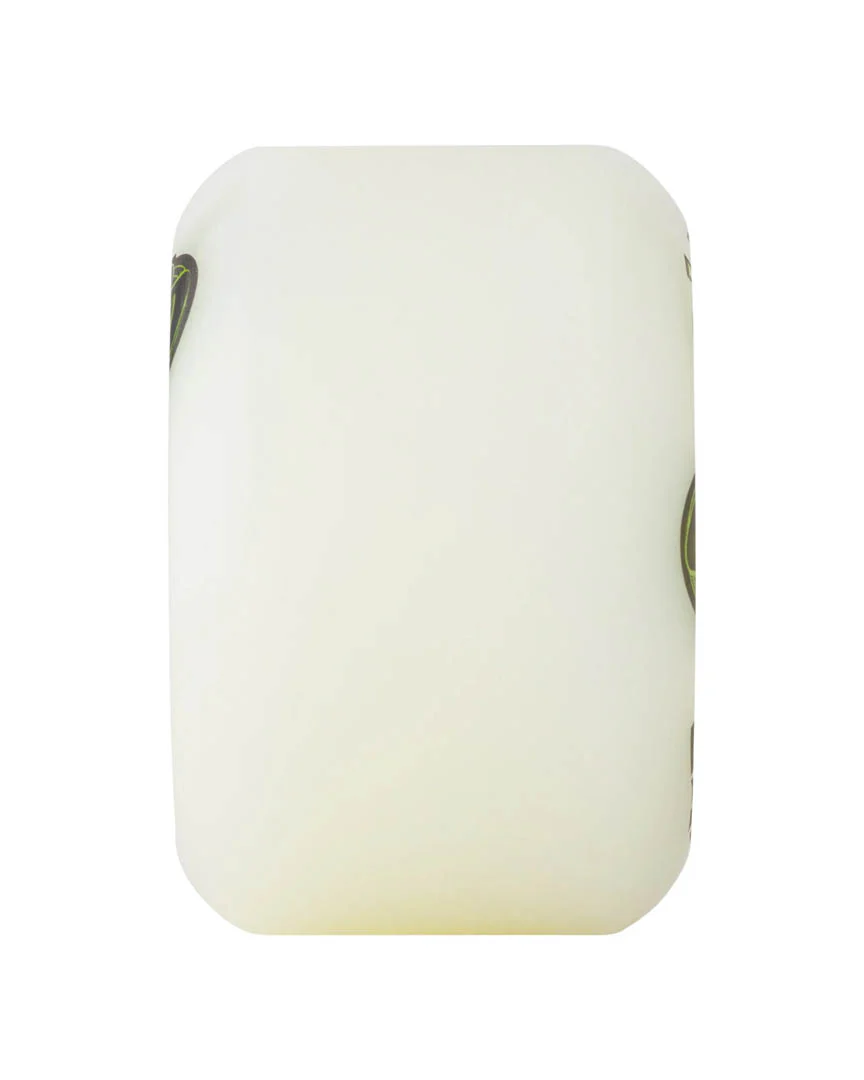 Team Line Original White Hardline 99A Skateboard Wheels - Yellow/Green - Image 3