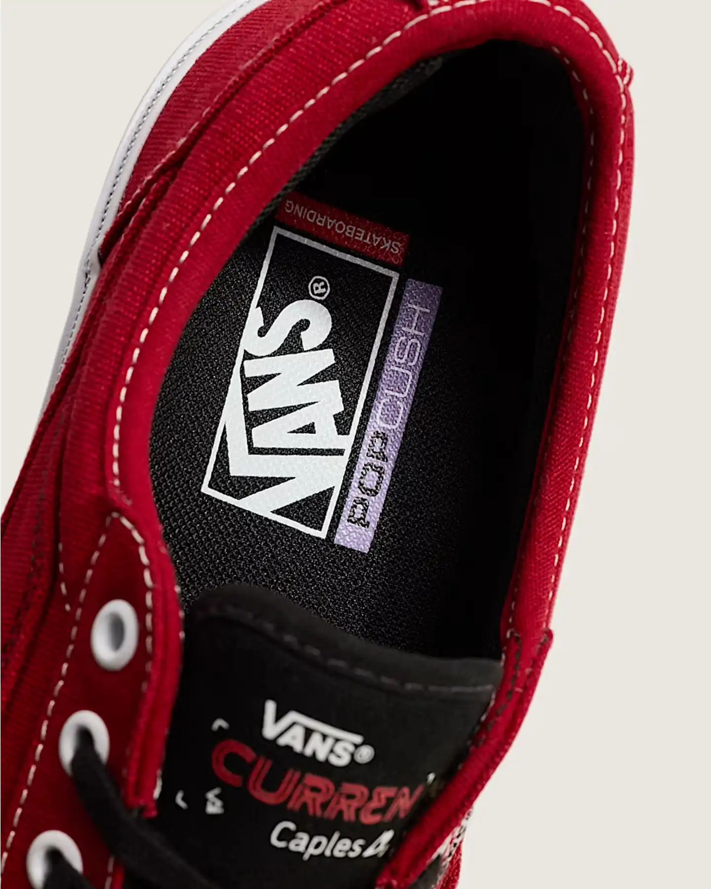 Skate Curren Caples Shoes - Red/White - Image 6