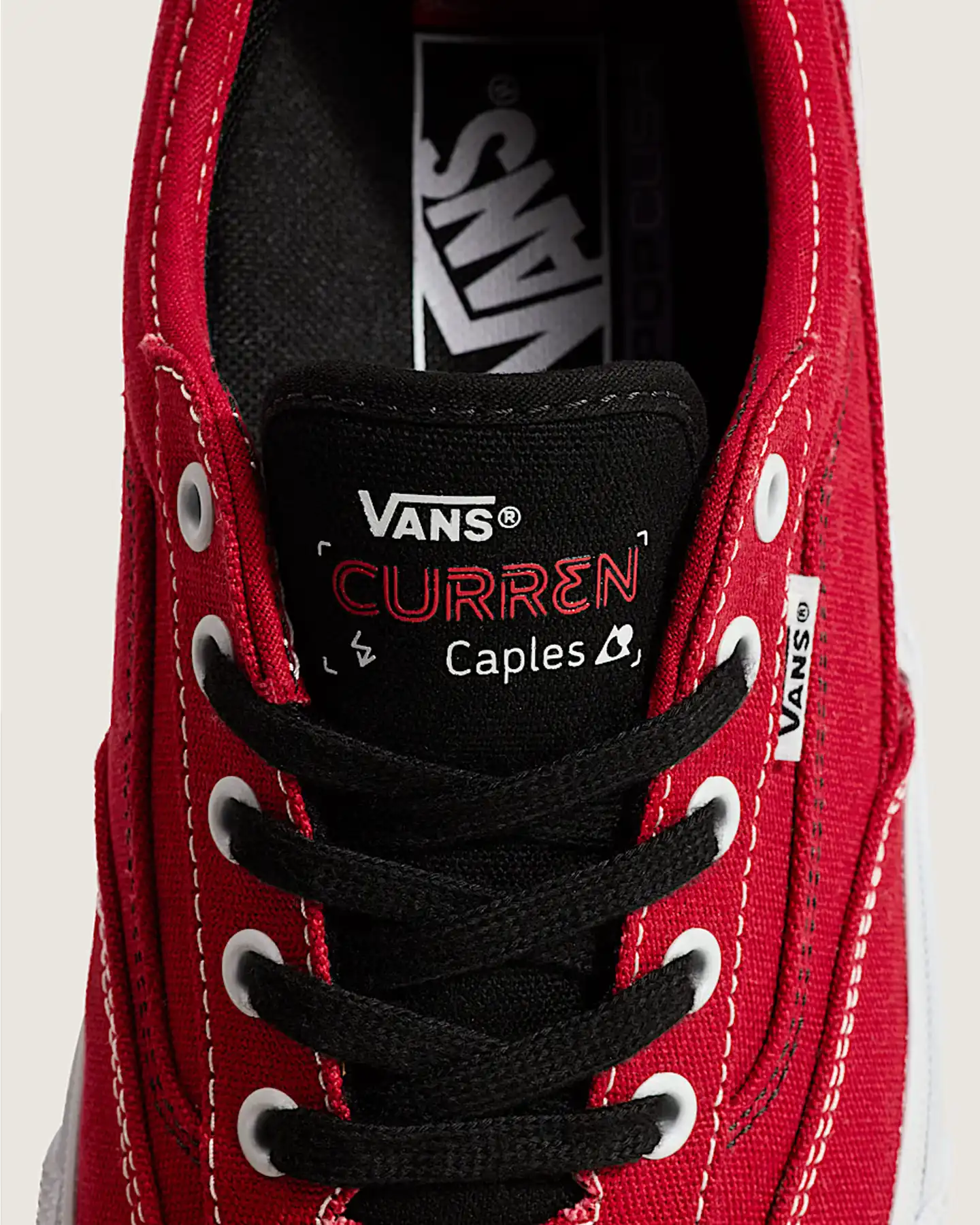Skate Curren Caples Shoes - Red/White - Image 7