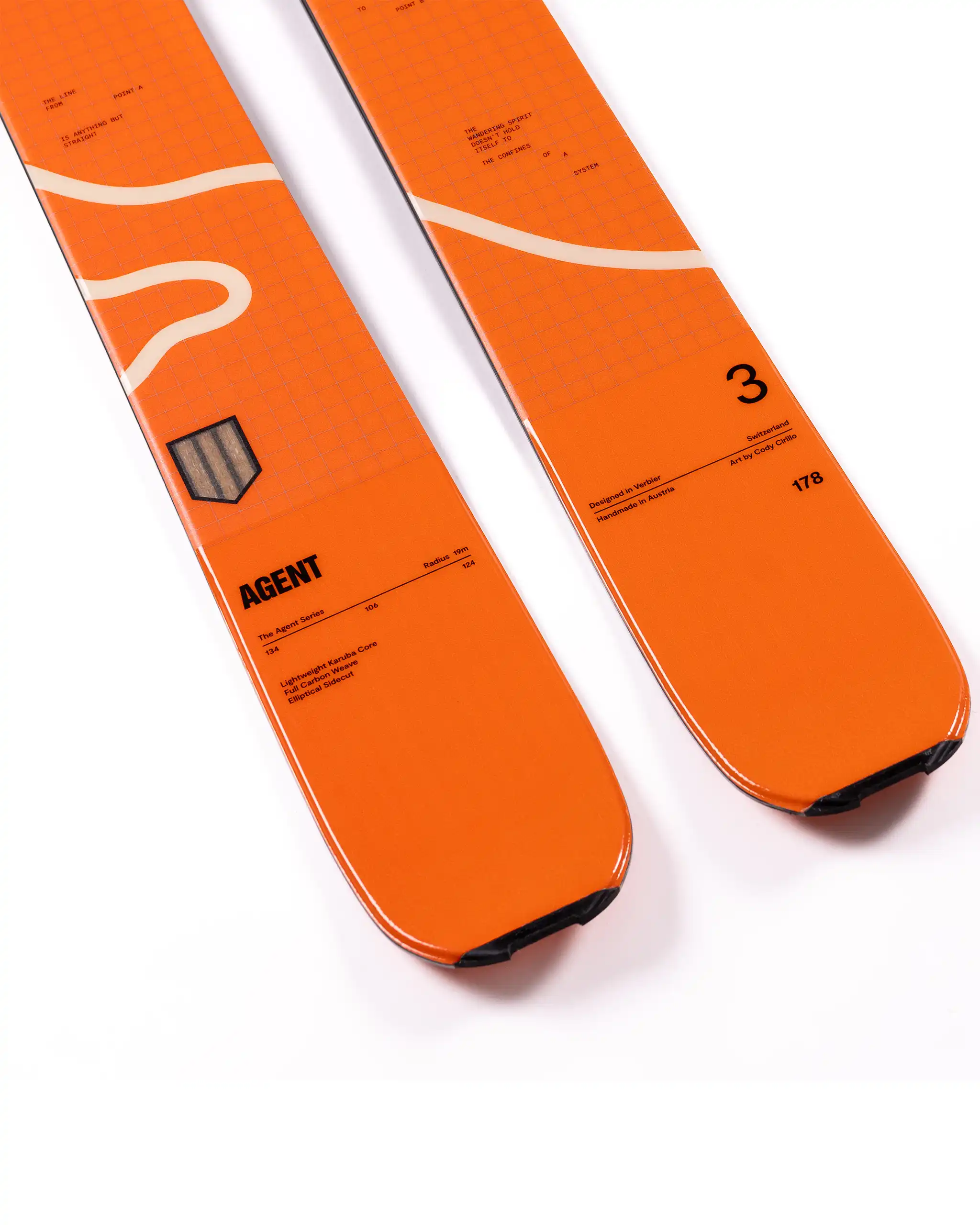 Agent 3 Skis - Orange 2027 - Image 5