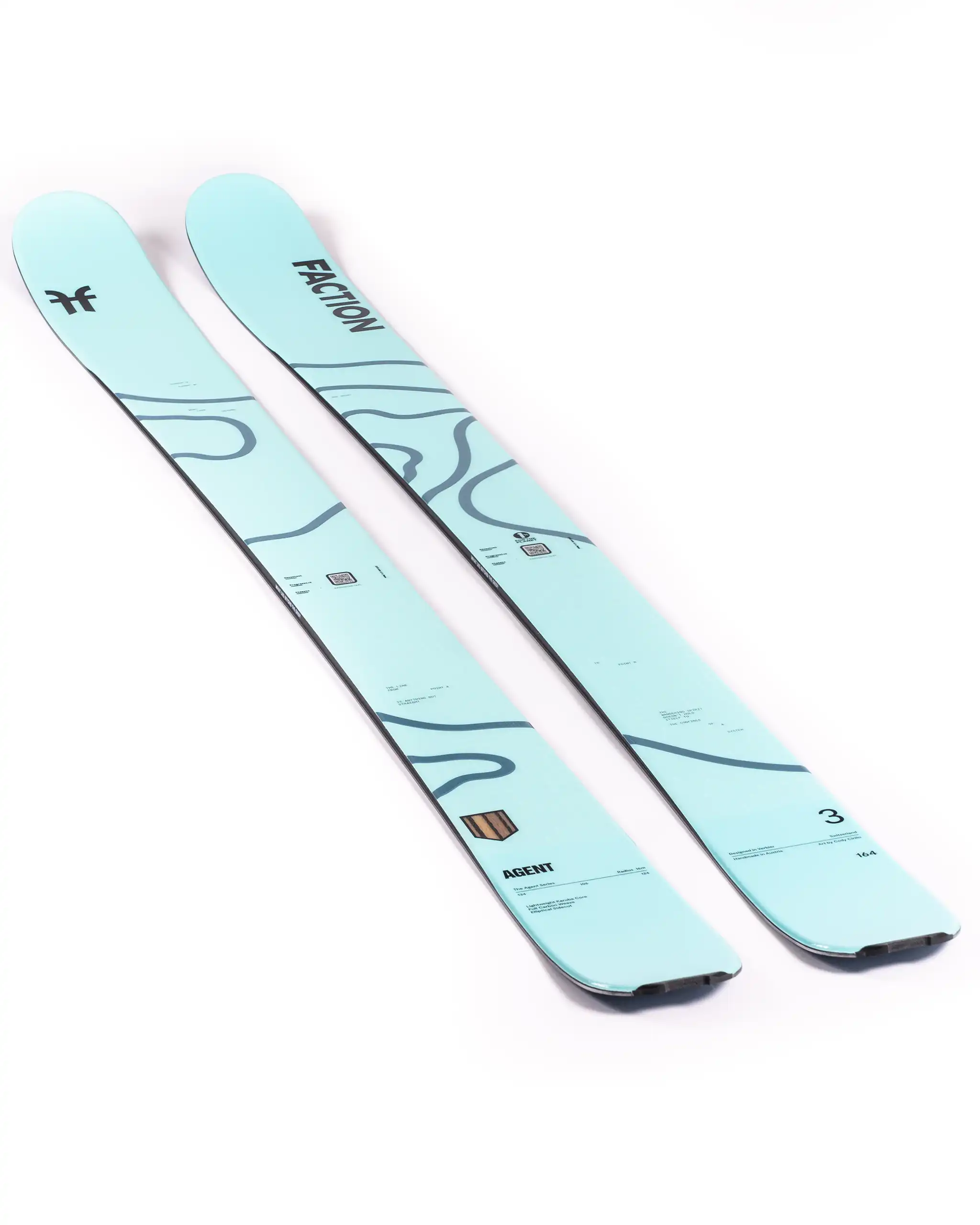 Agent 3 Skis - Ice Blue 2027 - Image 3