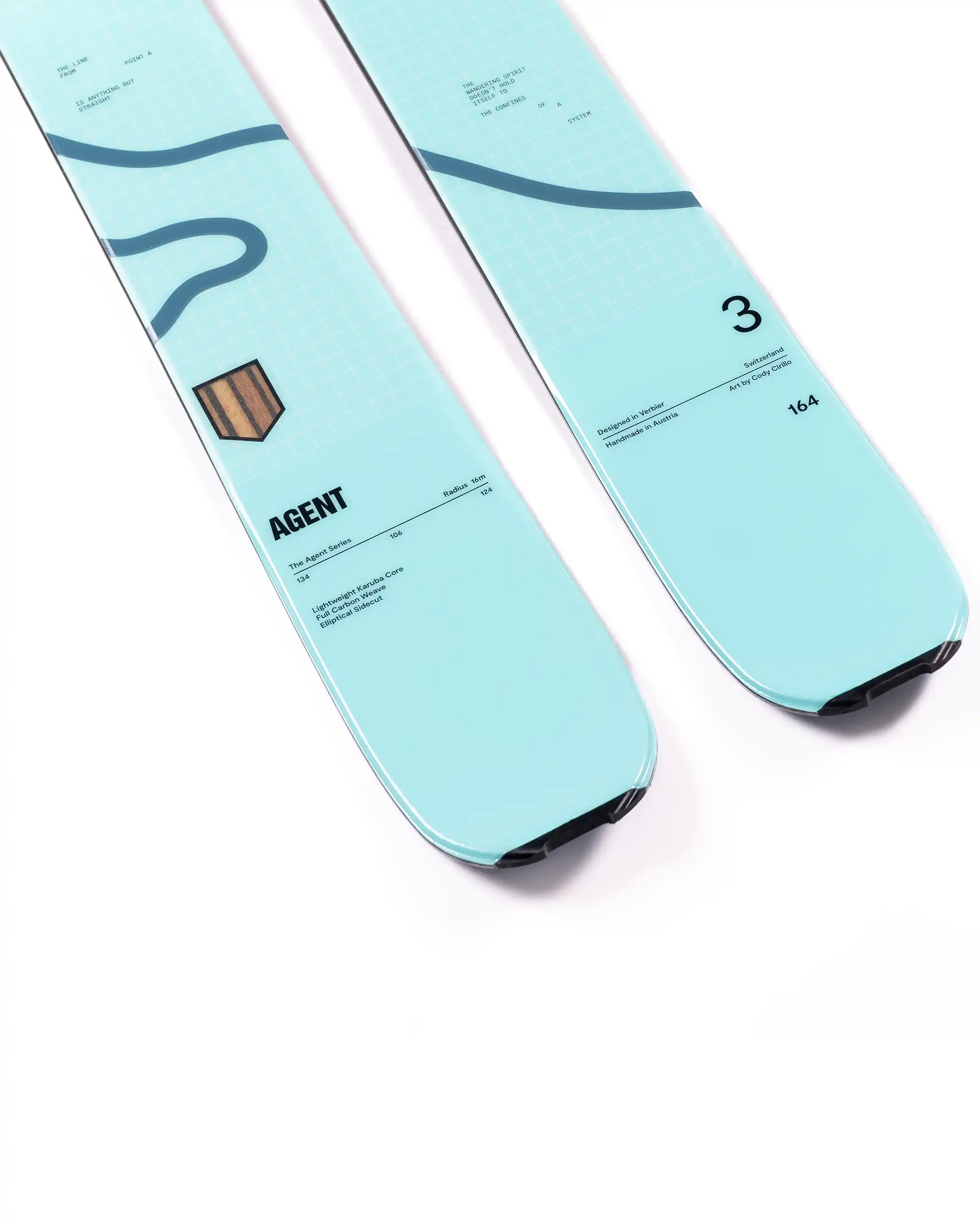 Agent 3 Skis - Ice Blue 2027 - Image 5