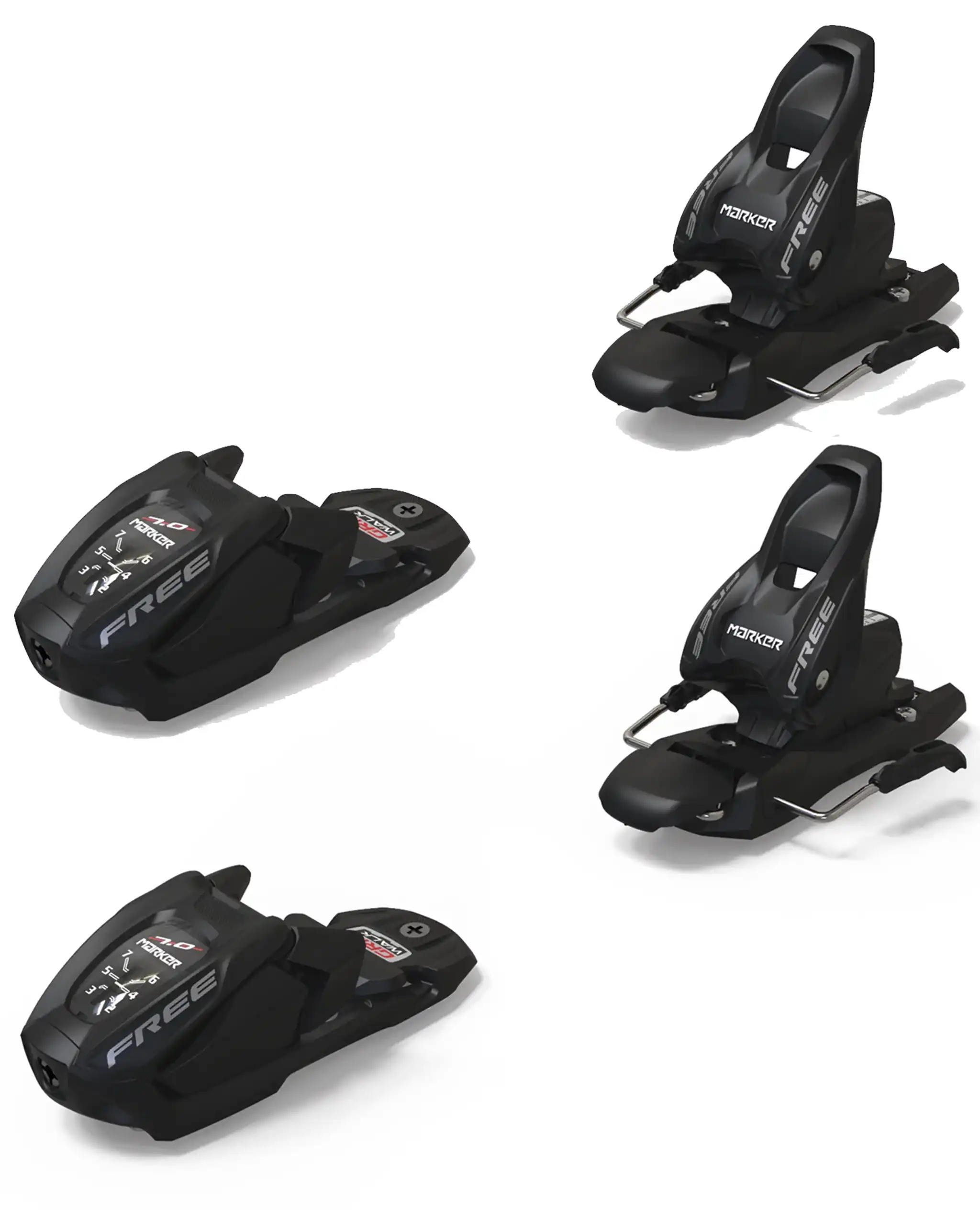 Free 7 Youth Ski Bindings - Black 2027