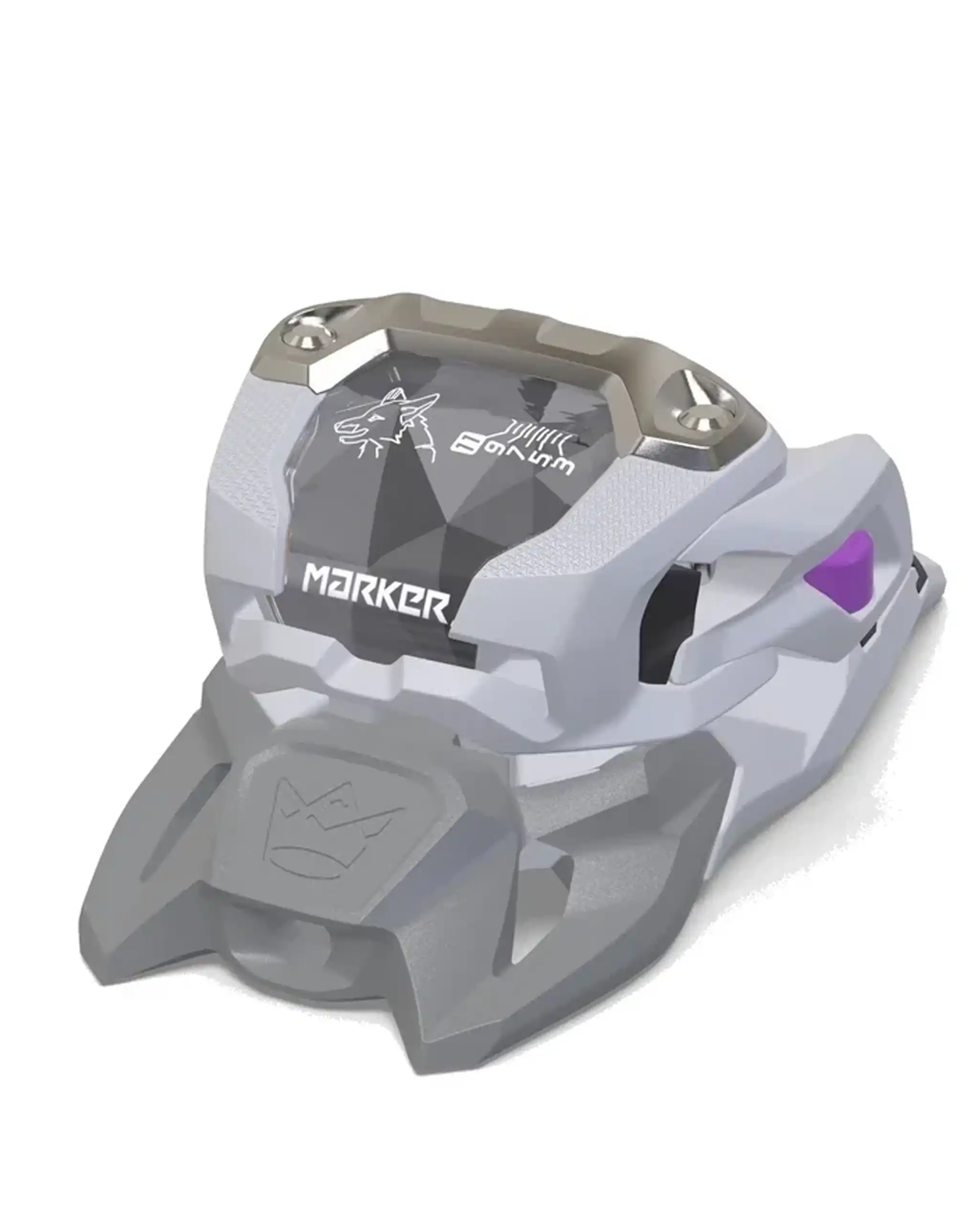 Squire 11 Ski Bindings - Grey/Purple 2027 - Image 3