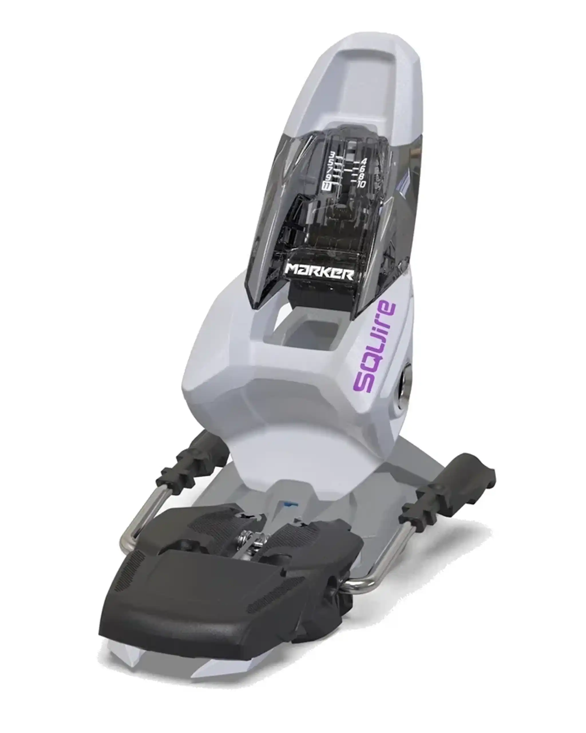 Squire 11 Ski Bindings - Grey/Purple 2027 - Image 4