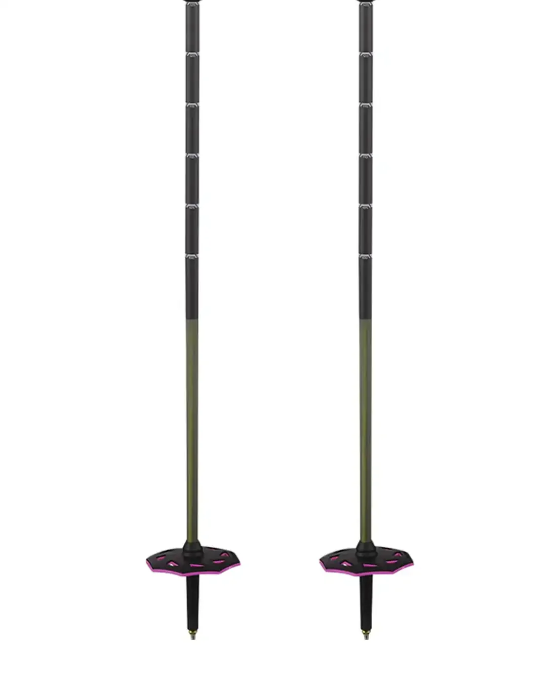 Steep Pro Vario S3 Ski Poles - Black/Rhoda - Image 4