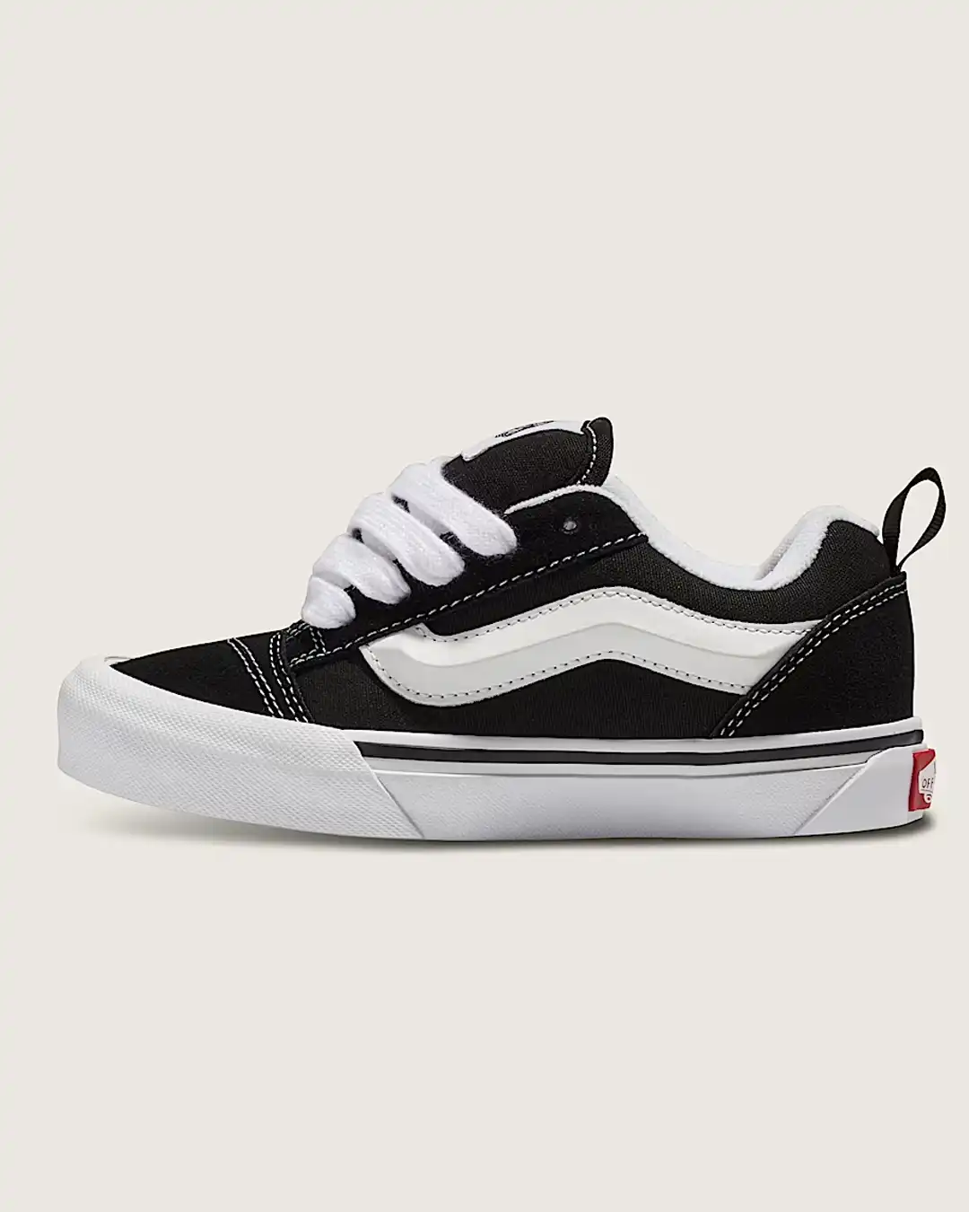 Knu Skool Kids Shoes - Black/White - Image 3