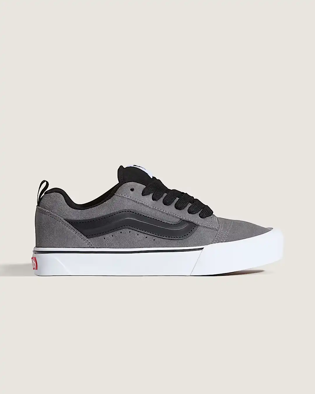 Knu Skool Shoes - Suede Pewter - Image 2