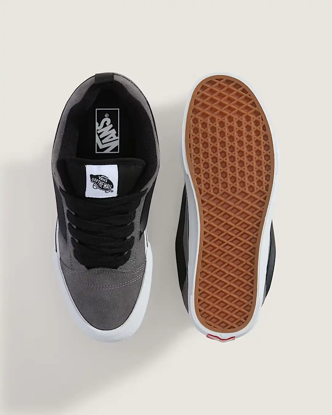 Knu Skool Shoes - Suede Pewter - Image 4