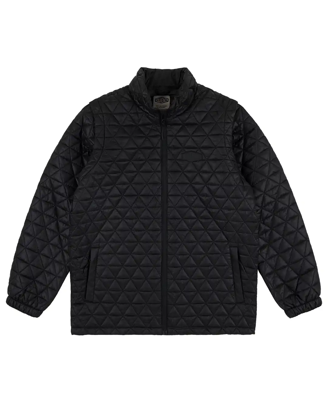 Convertible Micro Puffer Winter Jacket - Black - Image 2