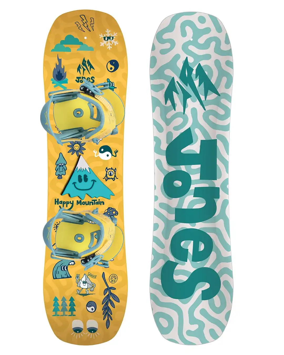 Happy Mountain Set W/Binding Kids Snowboard 2027 - Image 2