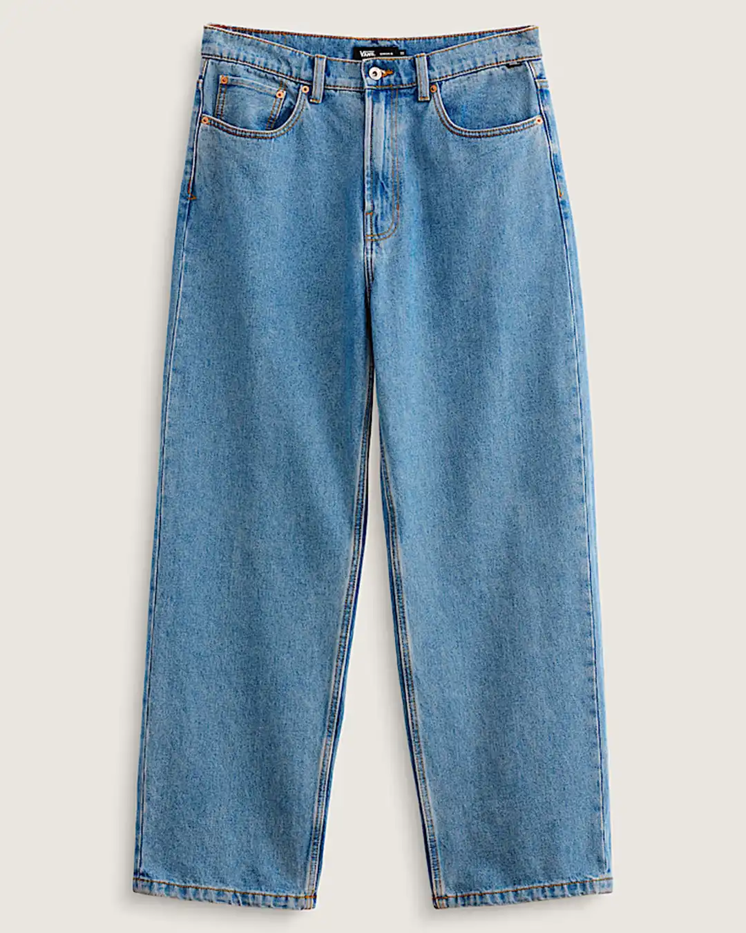 Check-5 Baggy Denim Jeans - Stonewash Blue