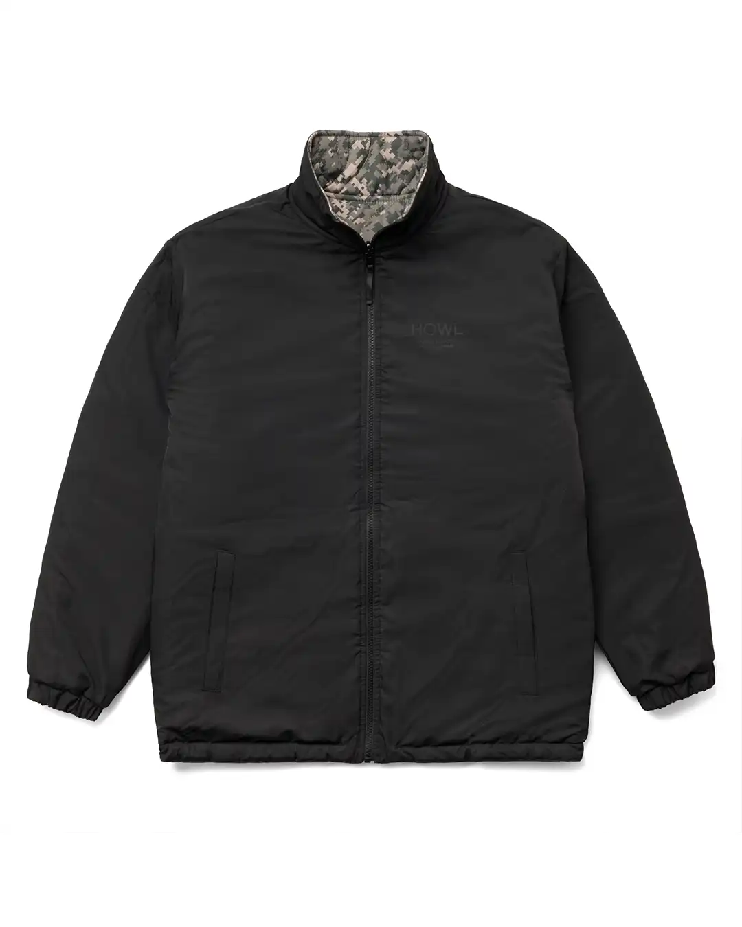 Reversible Coaches Winter Jacket - Black/Camo - Image 2