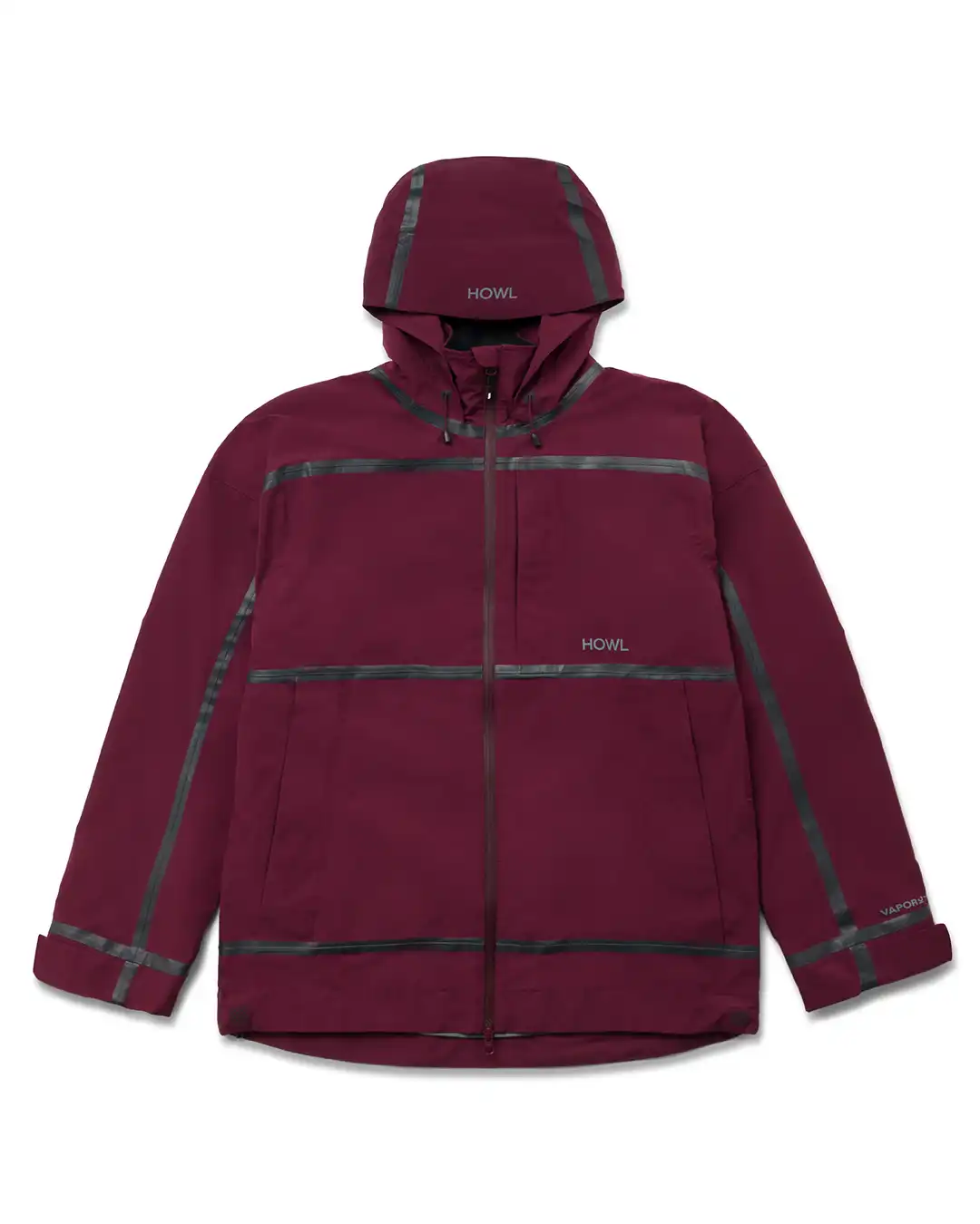 Taped Winter Jacket - Burgandy