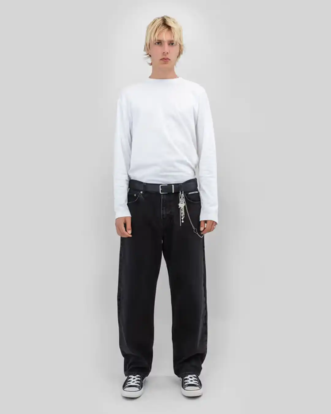 Loose Jeans - Black - Image 2