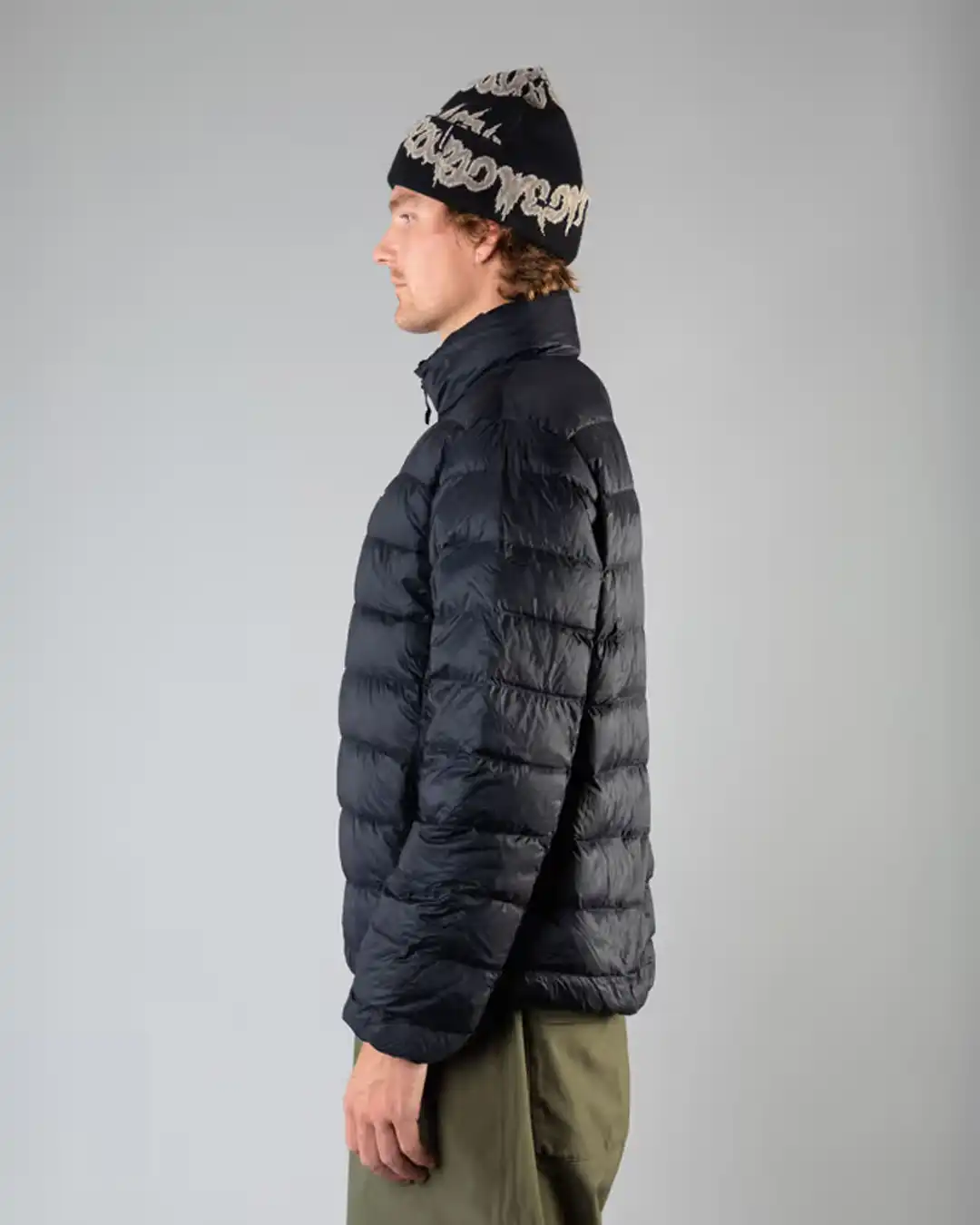 Packable Down Winter Jacket - Black - Image 3