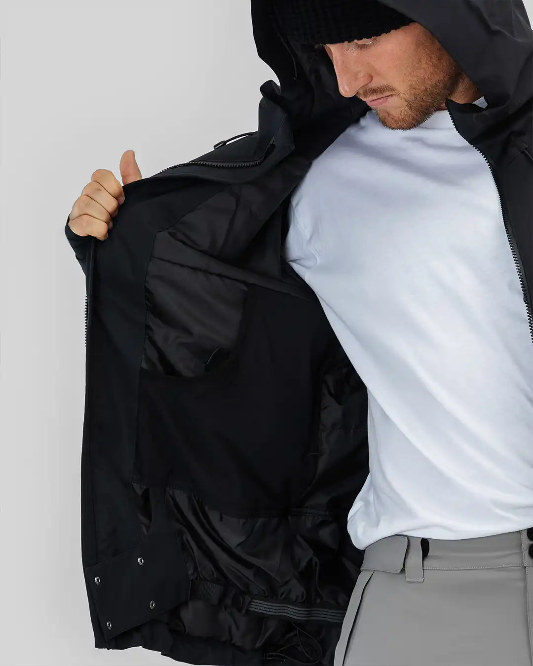Fullzip 2L Winter Jacket - Black - Image 7