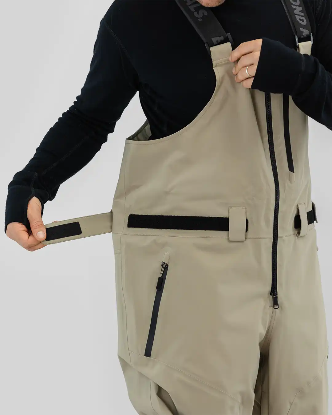 Tech 3L Snow Bib - Beige - Image 5