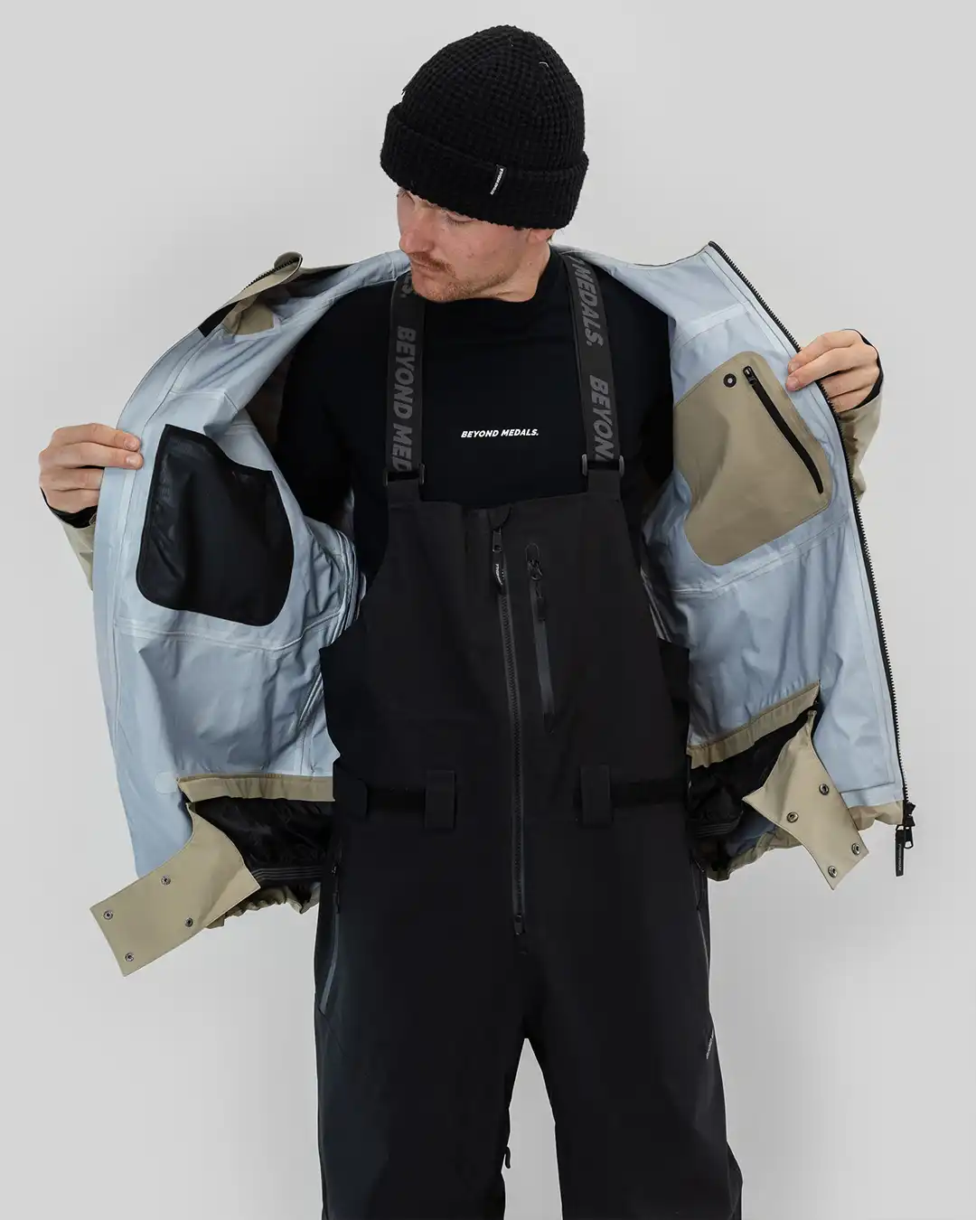 Pro Tech 3L Winter Jacket - Beige - Image 11