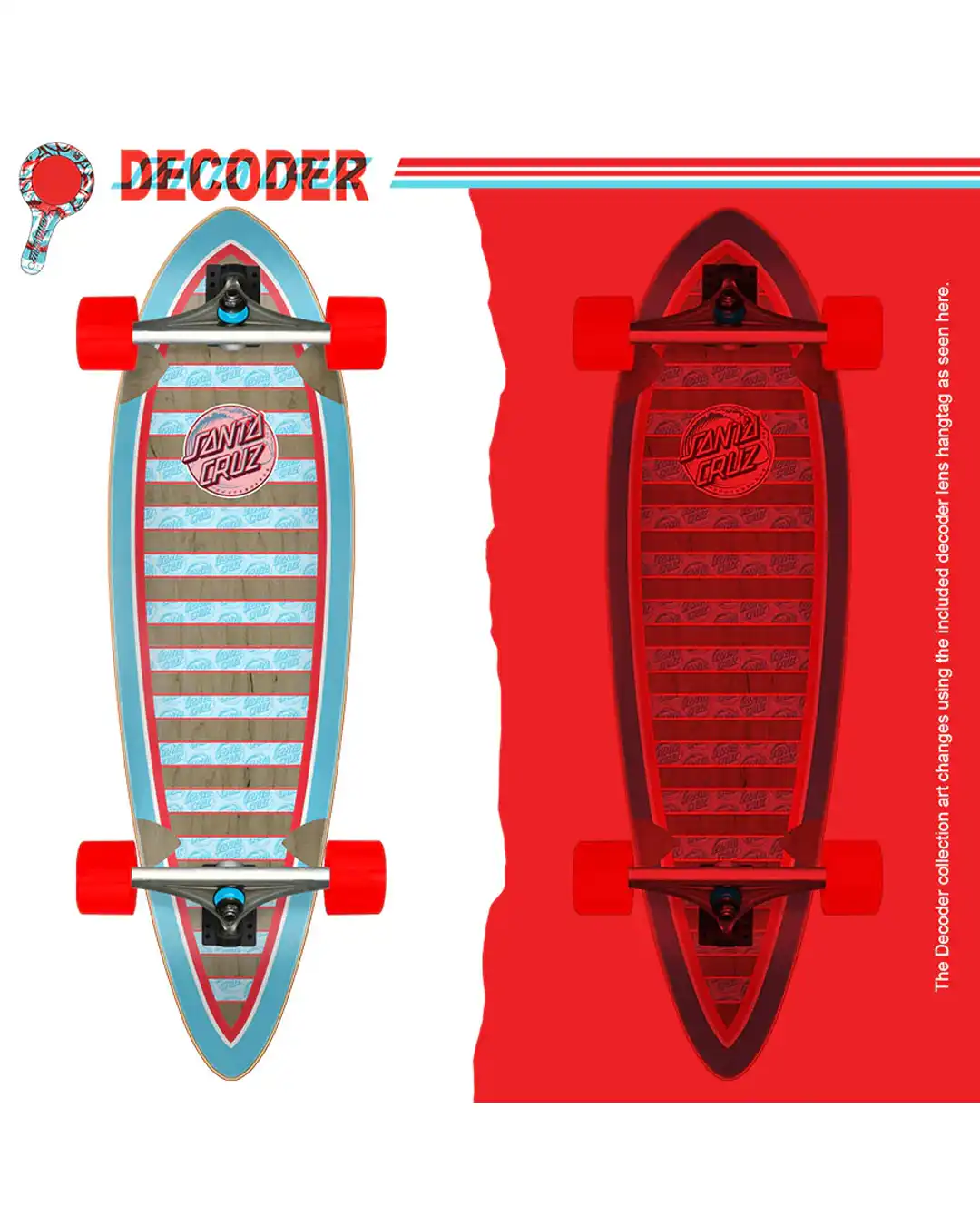 Decoder Wave Pintail Complete Longboard - Image 3