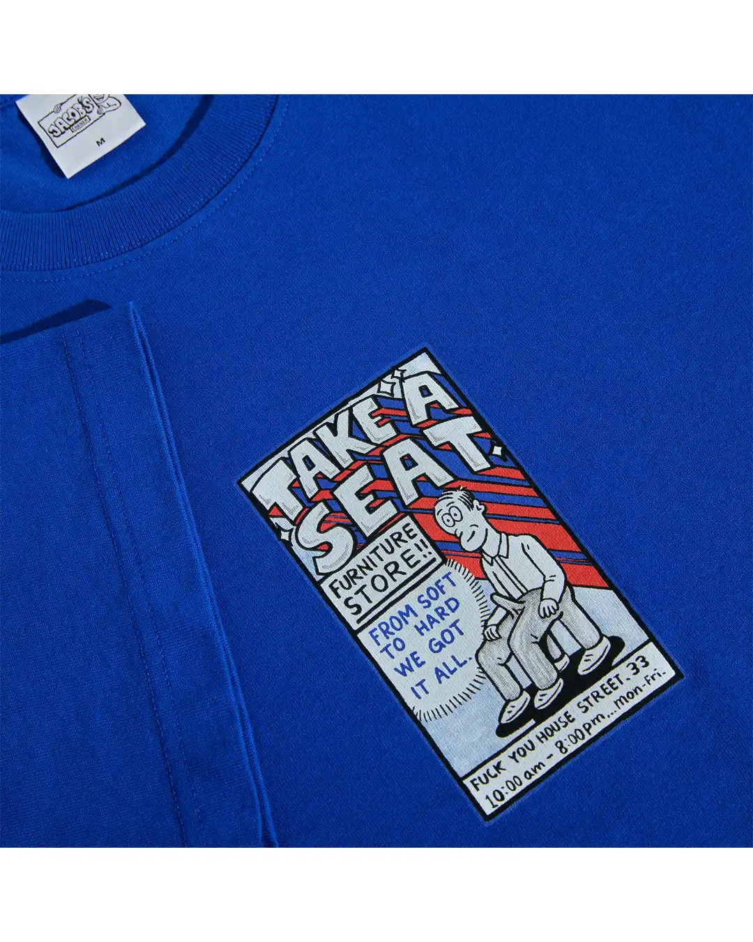 Take A Seat T-Shirt - Egyptian Blue - Image 3
