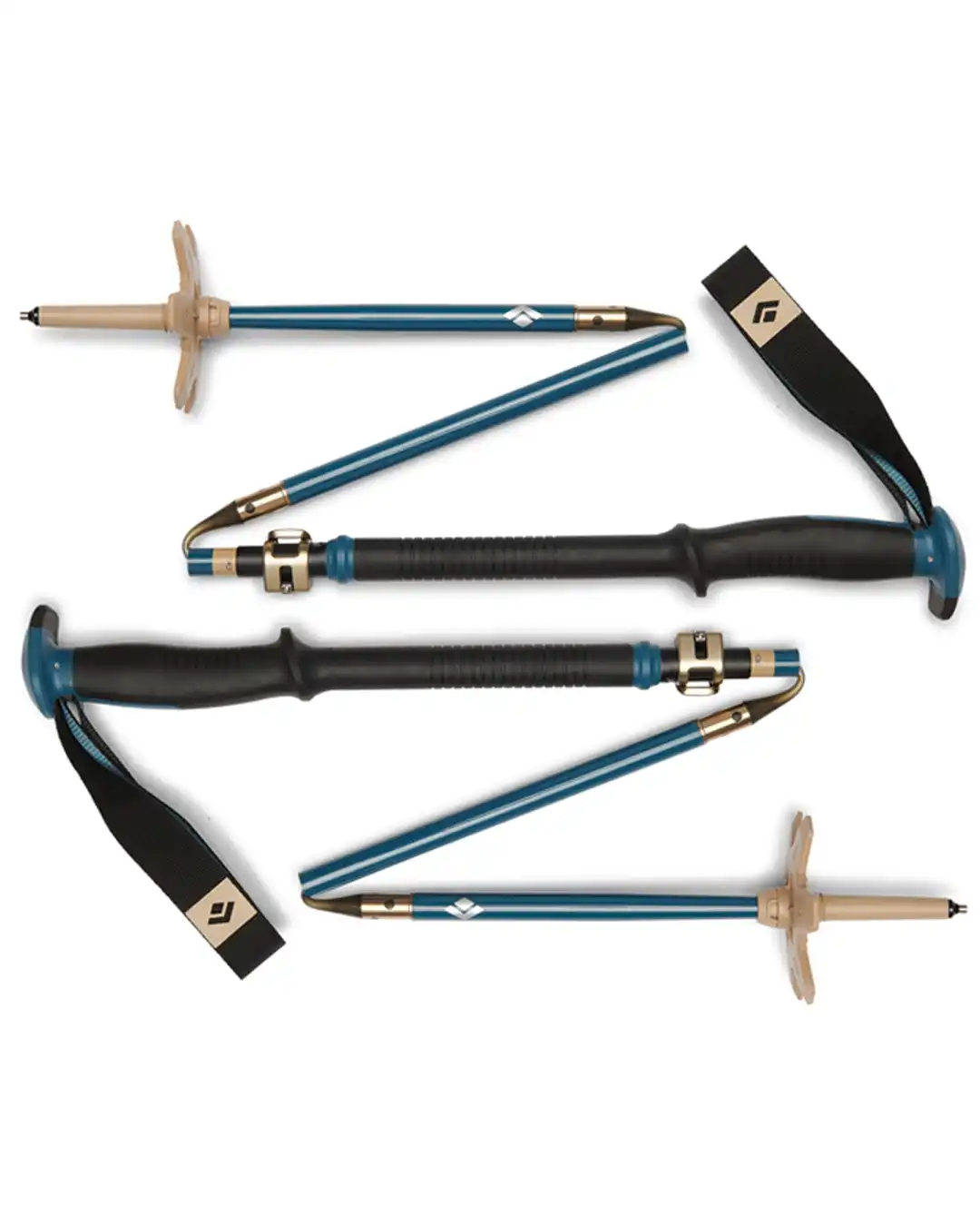 Traverse Compactor Splitboarding Poles - Creek Blue - Image 2
