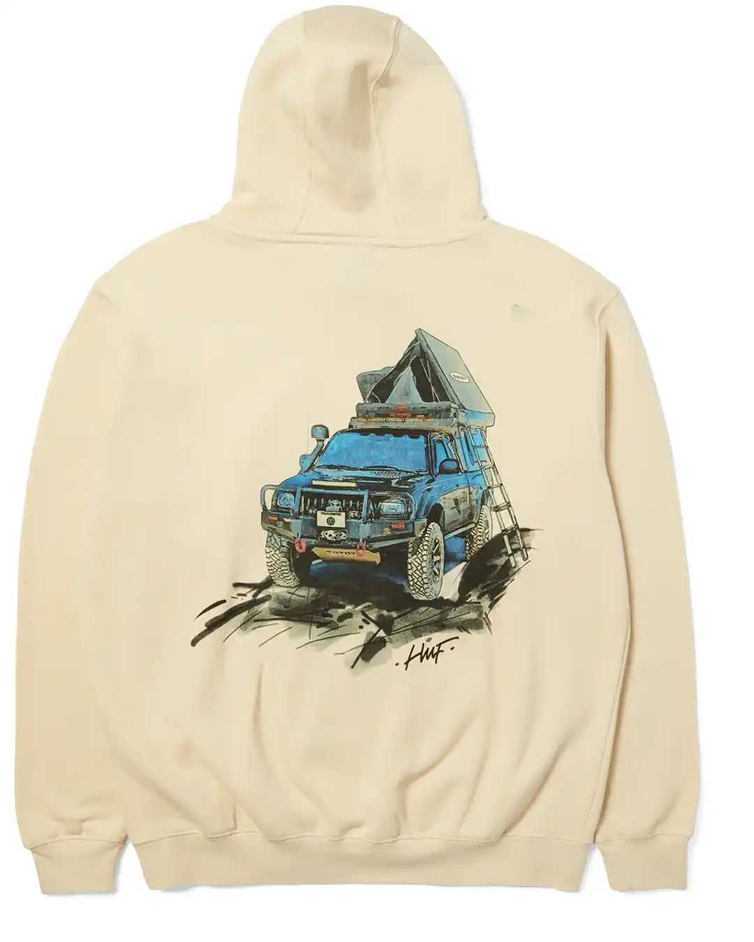 Toyota Th Tacoma Overland Hoodie - Sand - Image 2