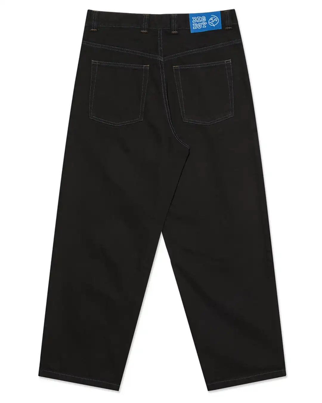 Big Boy Denim Jeans - Black/Blue Stitching - Image 3