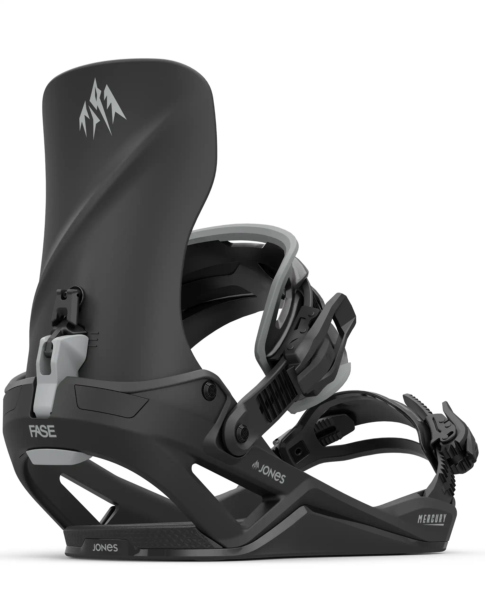 Mercury Fase Snowboard Bindings - Stealth Black 2027