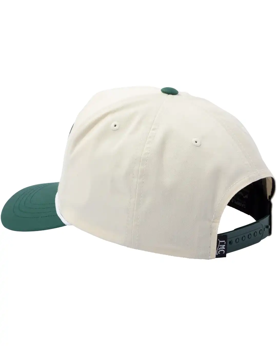 Hightop Snapback Hat - White/Green - Image 2