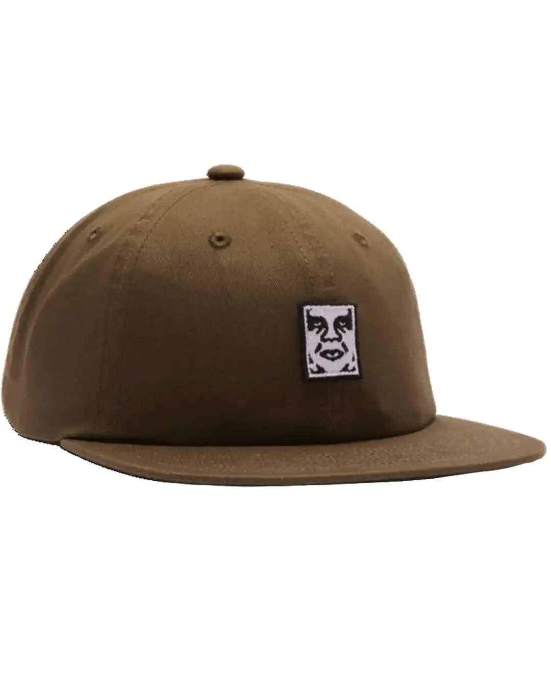Icon Patch Panel Snapback Hat - Army