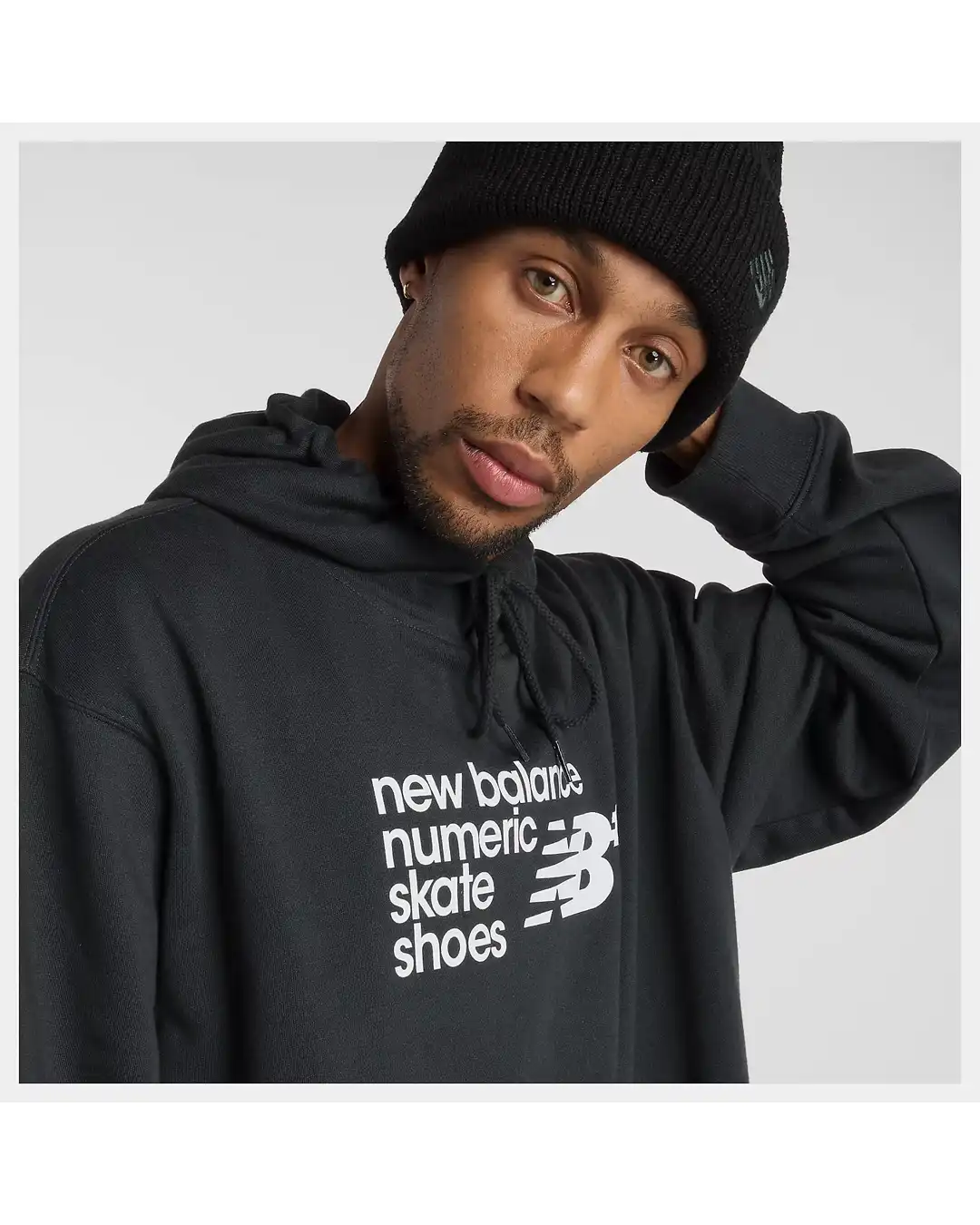 Numeric French Terry Hoodie - Black - Image 3