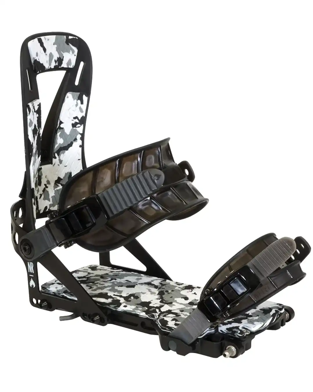 Nr Pro Snowboard Bindings - White Camo 2027 - Image 2