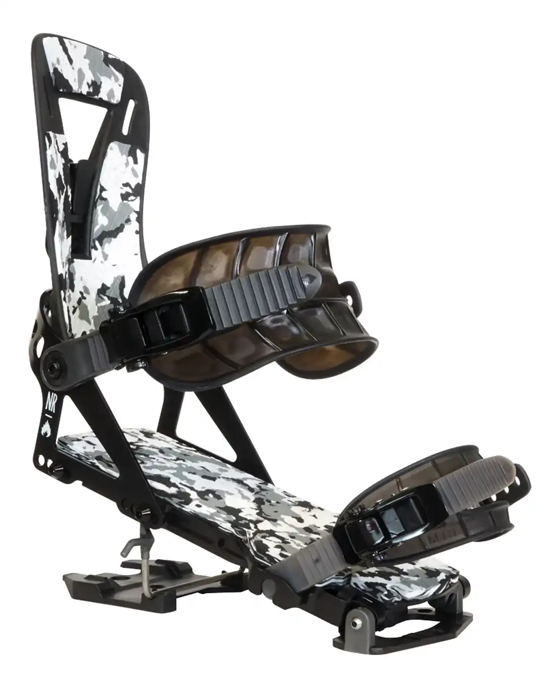 Nr Pro Snowboard Bindings - White Camo 2027 - Image 3