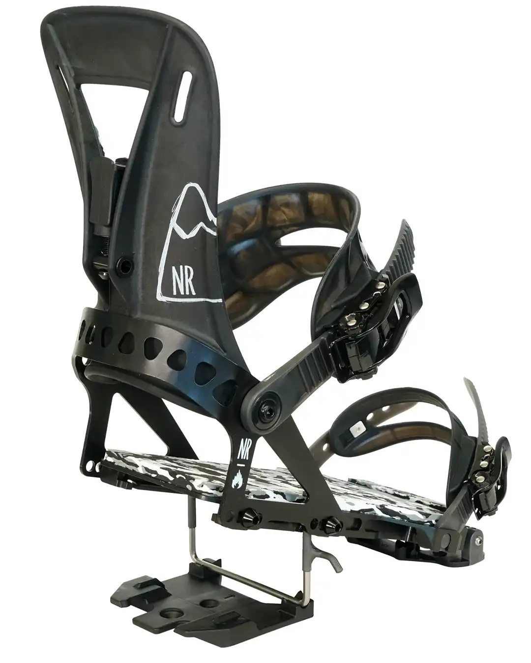 Nr Pro Snowboard Bindings - White Camo 2027 - Image 5