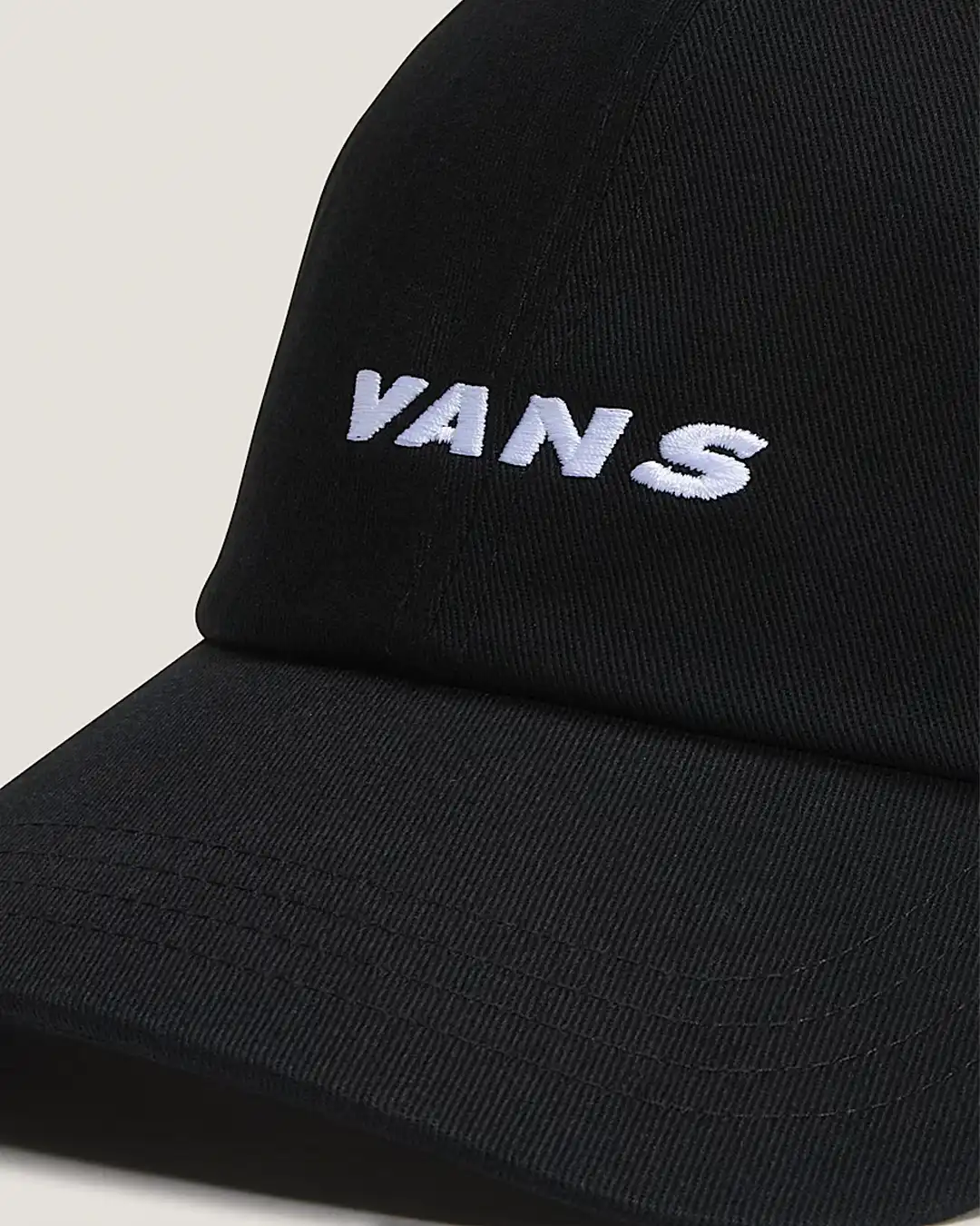 Check Side Curved Bill Hat - Black - Image 3