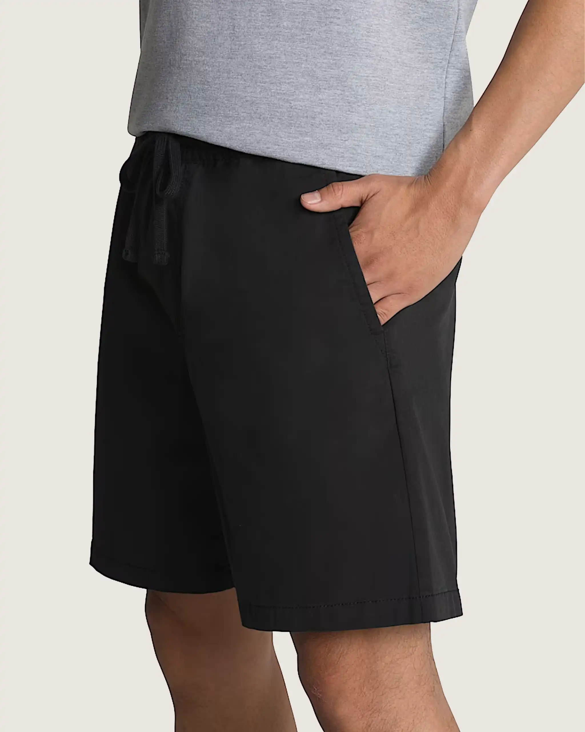 Range Relaxed Elastic Shorts - Black - Image 3