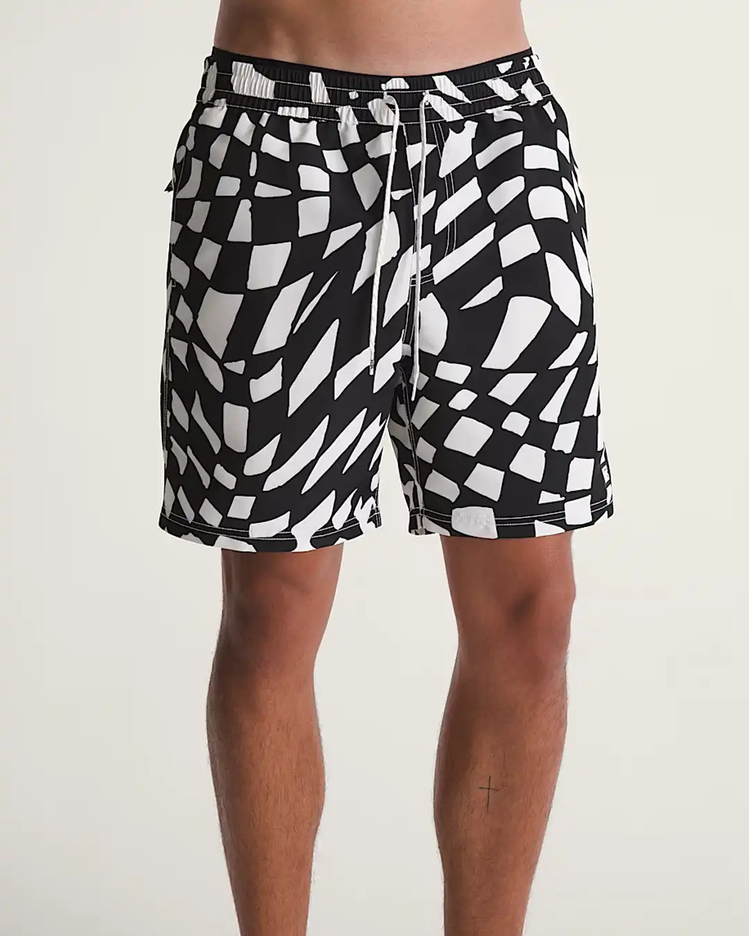 Primary II Elastic Printed Boardshorts - Black - Image 3