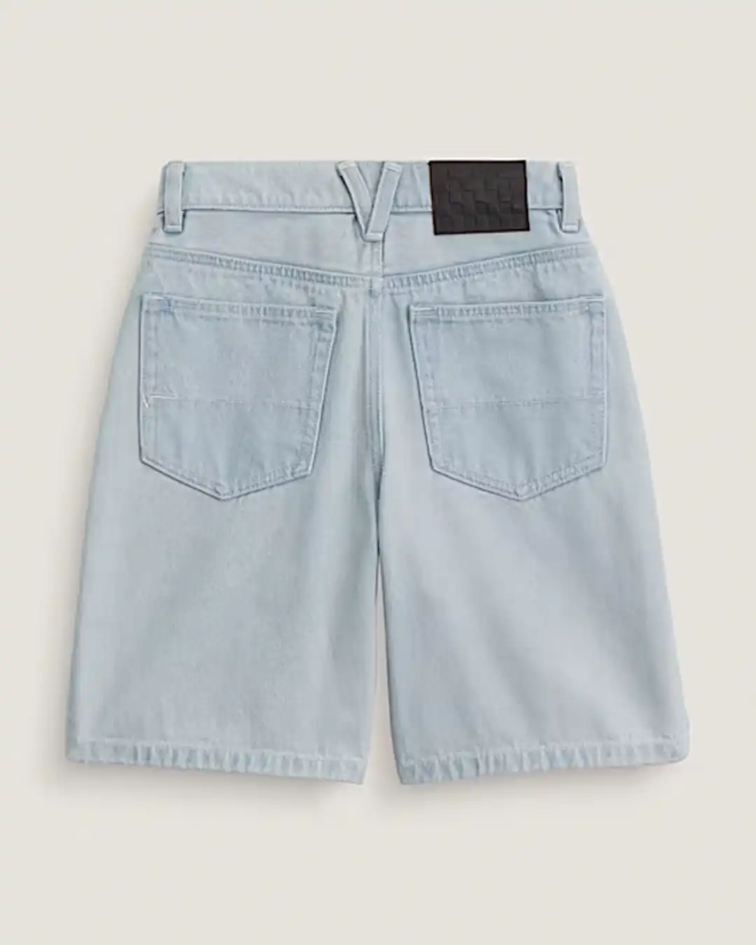 Kids Check-5 Baggy Denim Shorts - Blue Ice - Image 2