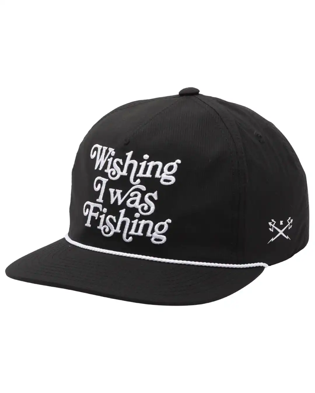 Wishing Nylon Snapback Hat - Black